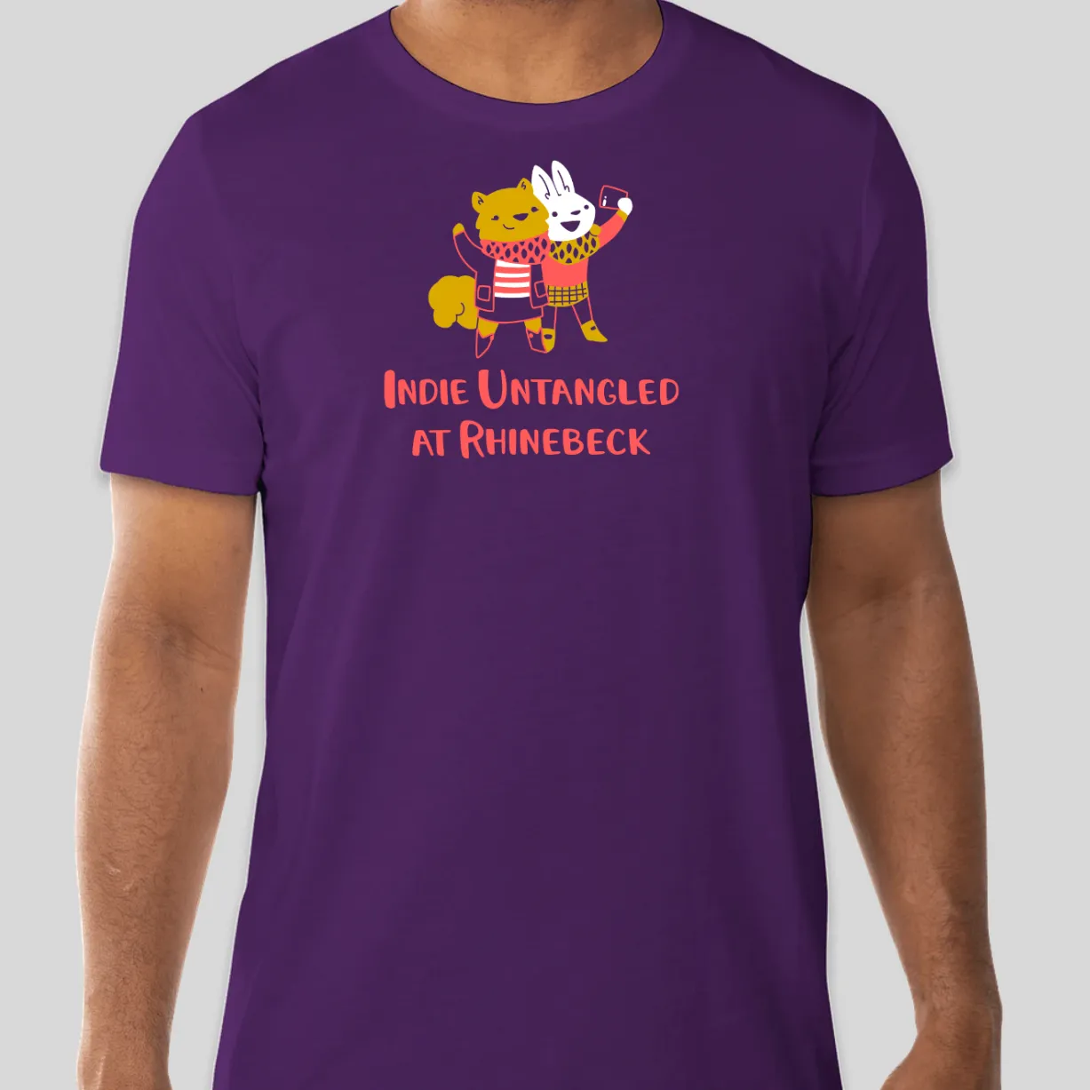 Fiber Friends Selfie T-shirt - Purple