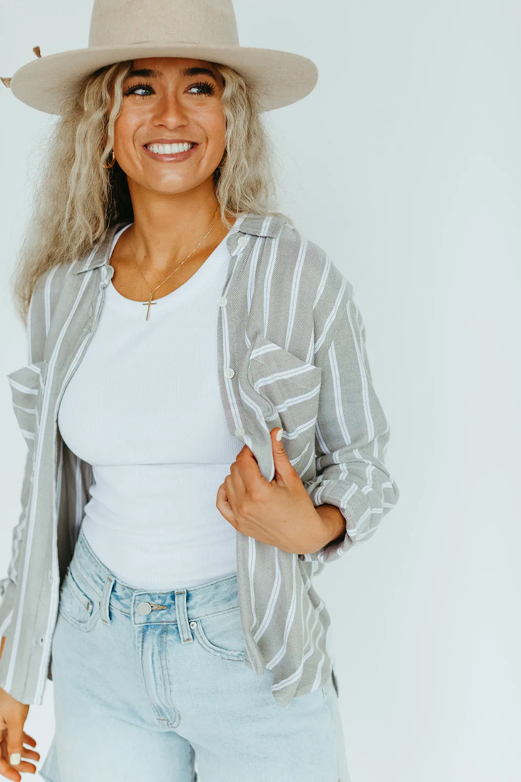 Hammond Button Up Top