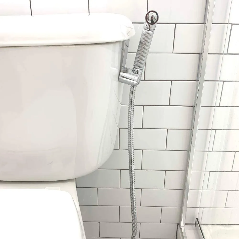 Hand Held Bidet Sprayer Seat Elongated , Stainless Steel Brushed Nickel Bidet Jet Faucet