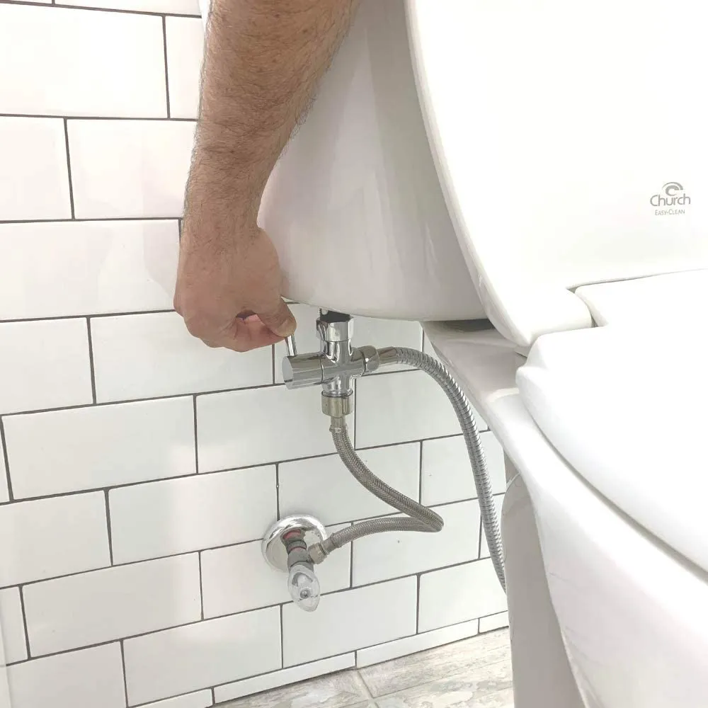 Hand Held Bidet Sprayer Seat Elongated , Stainless Steel Brushed Nickel Bidet Jet Faucet