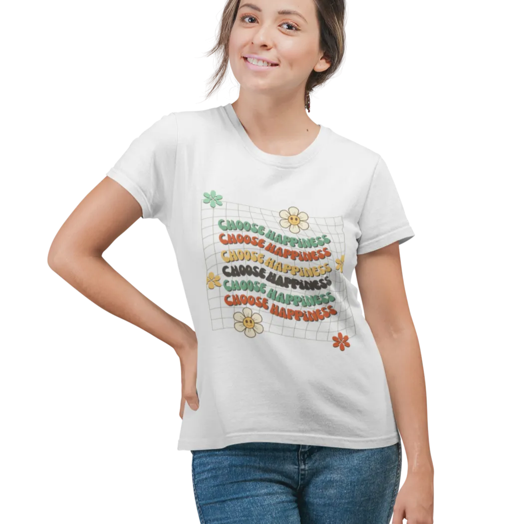 Happiness T-Shirt for Women D88