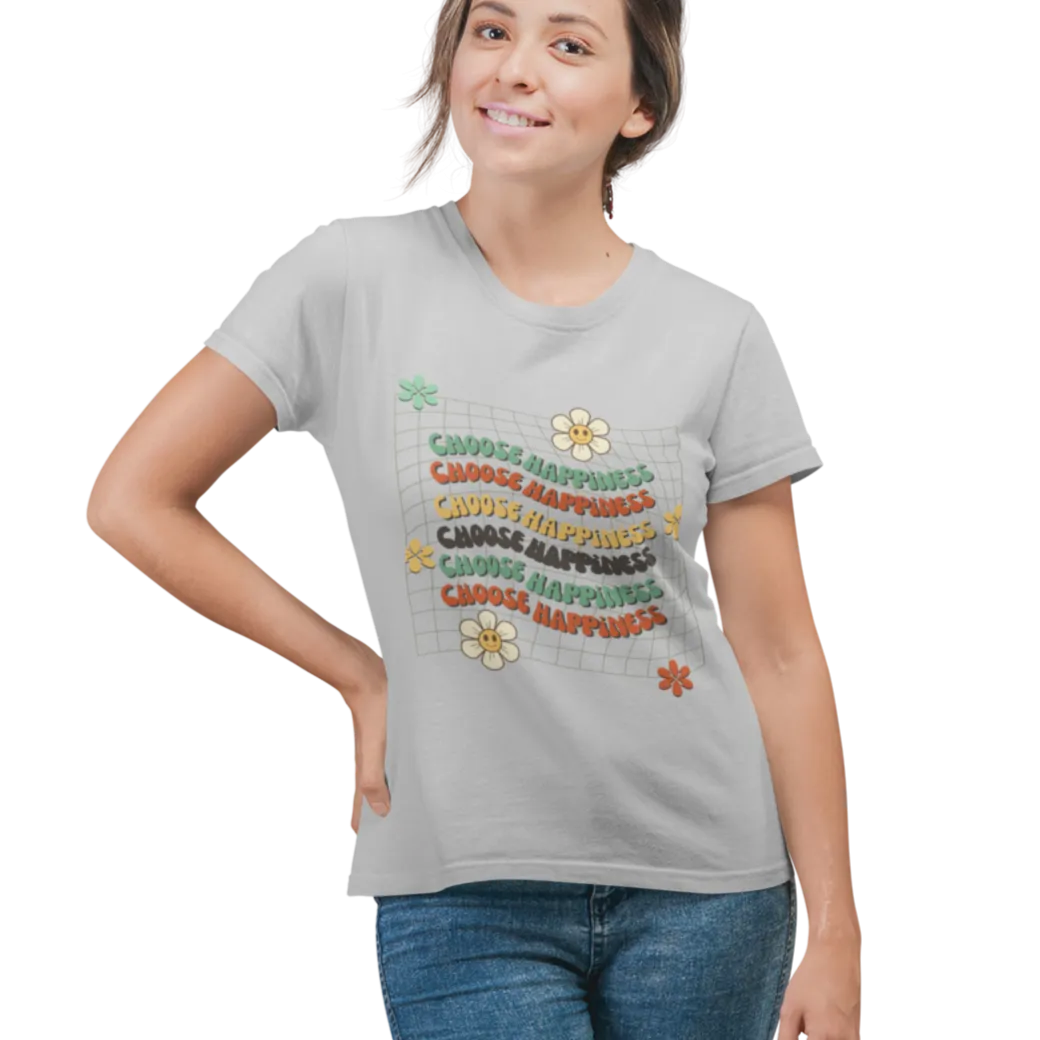 Happiness T-Shirt for Women D88
