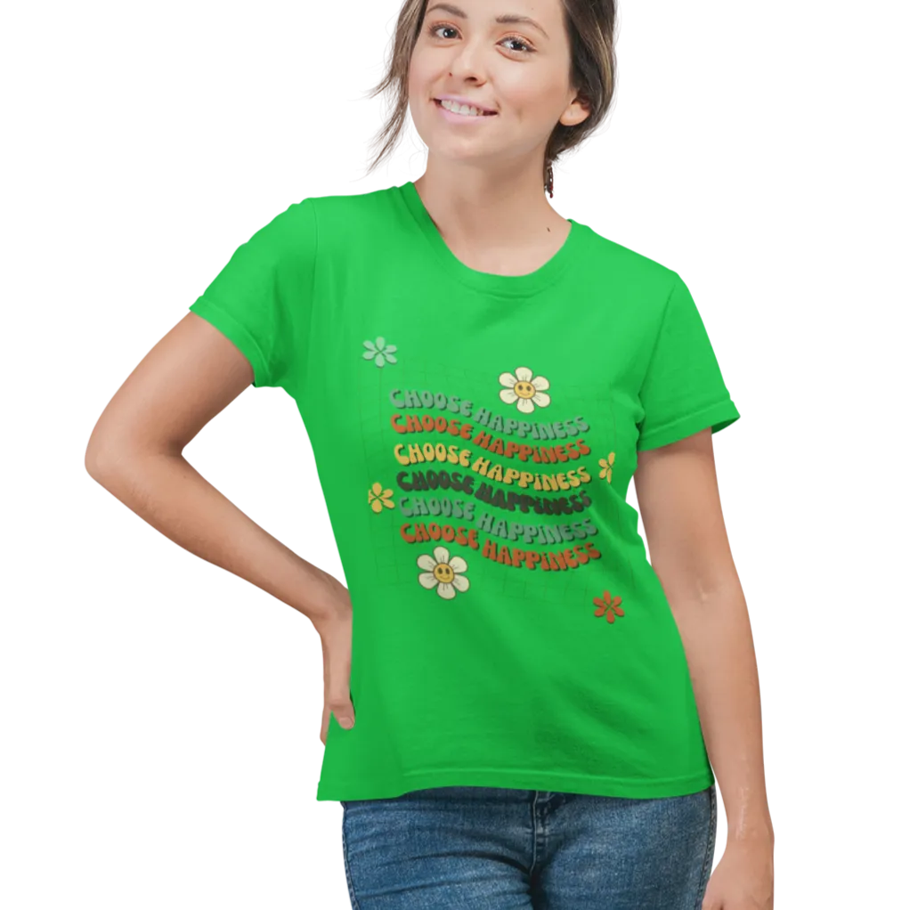 Happiness T-Shirt for Women D88