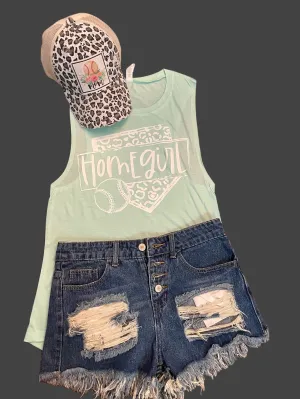 Home Girl Leopard Base Tank
