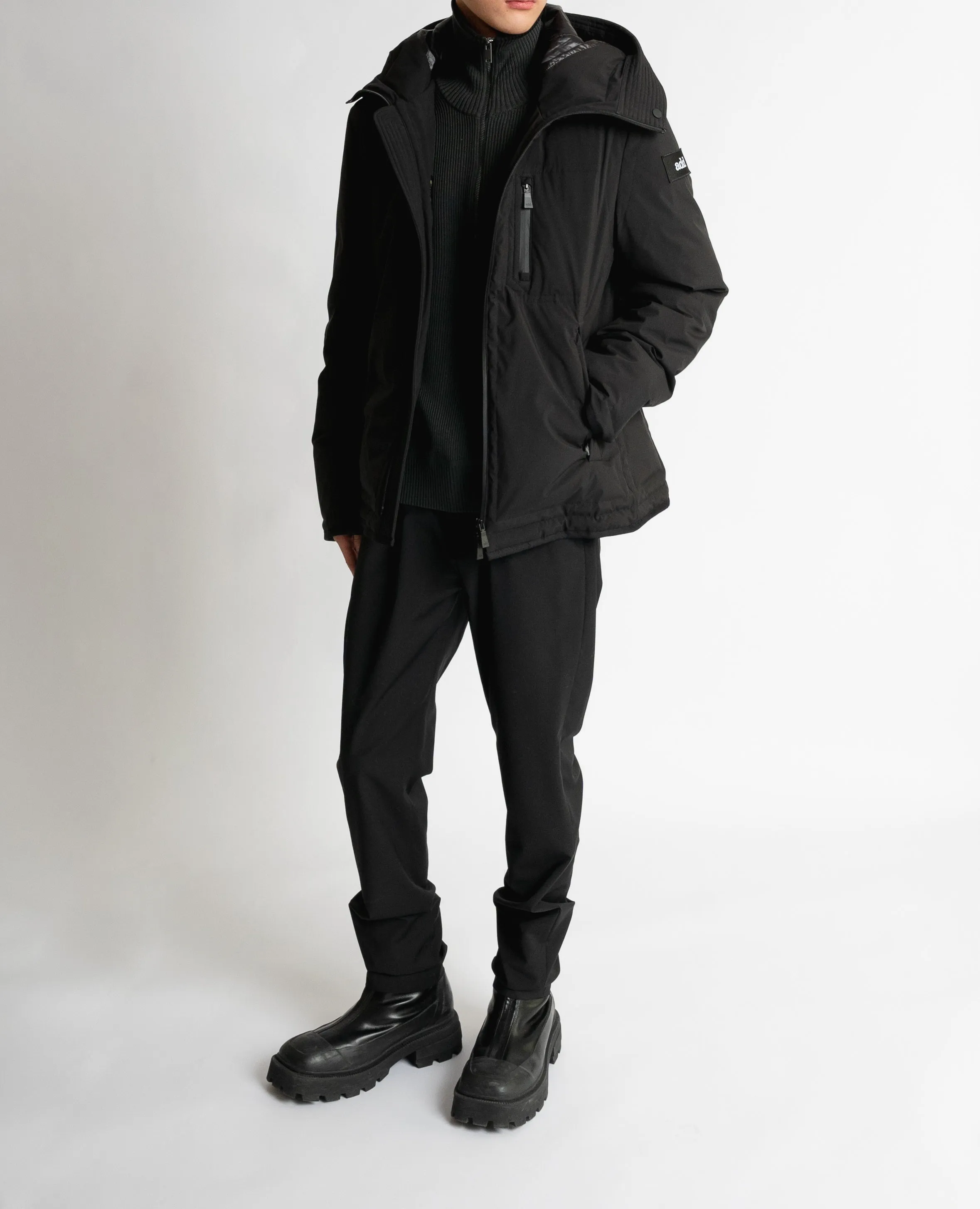 JACKET IN 3 LAYERS PEACHSKIN