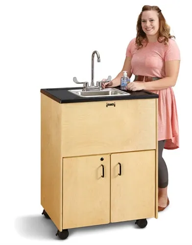 Jonti-Craft 1373JC, 38" Adult Height Portable Sink, Stainless Steel Basin