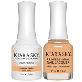 Kiara Sky All-in-One Gel   Polish Duo - 5007 Chai Spiced Latte