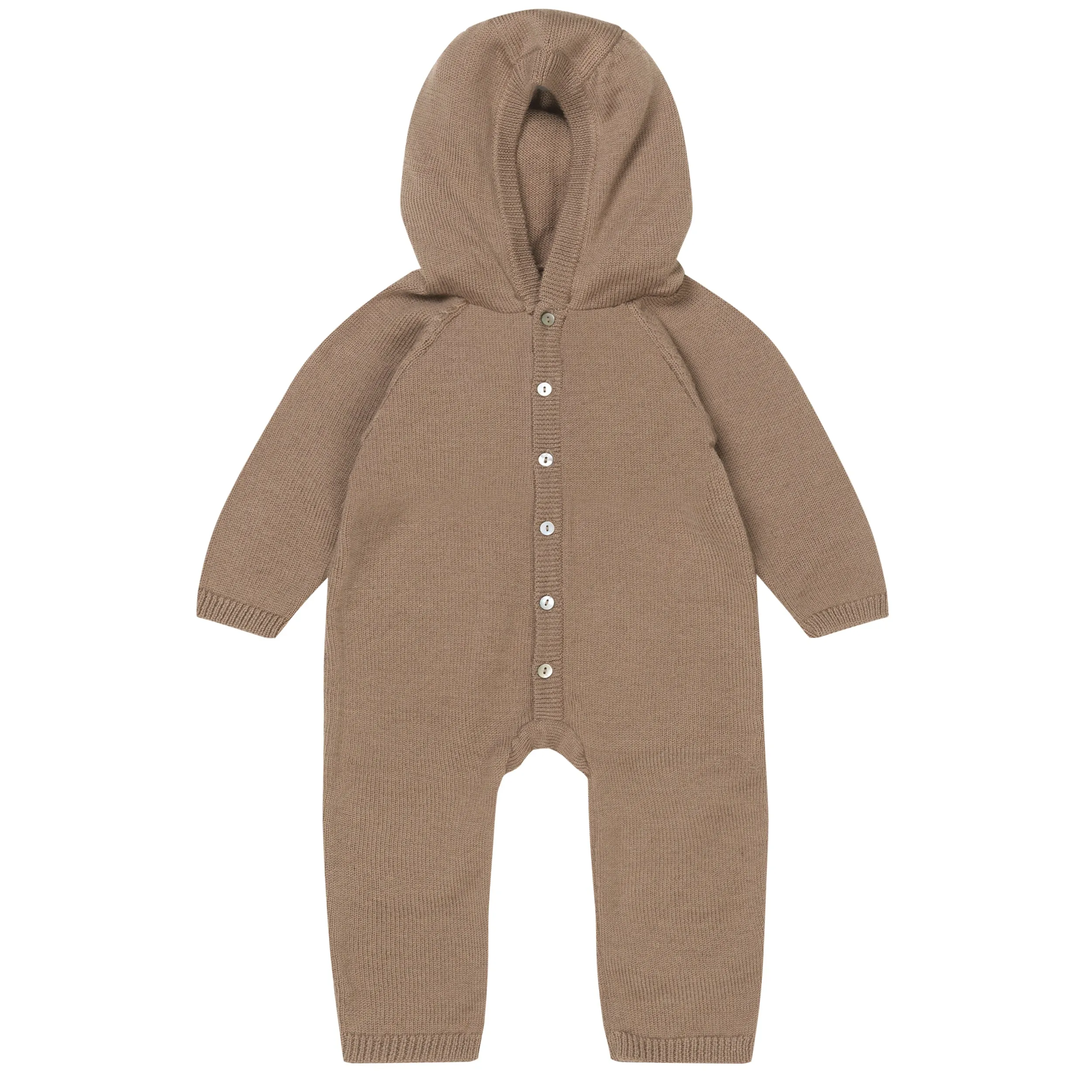 Konges Sløjd Tomama Onesie With Hood | Stone *