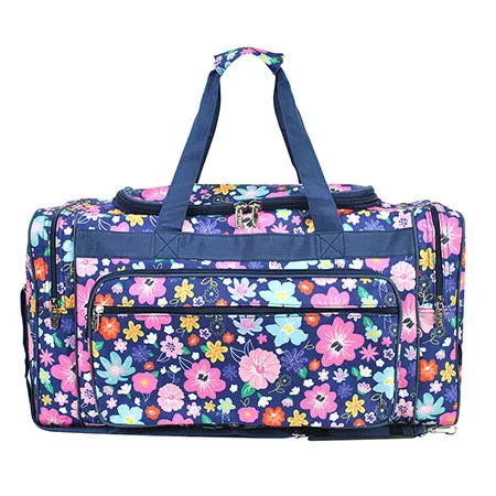 Lilac Floral NGIL Canvas 23" Duffle Bag