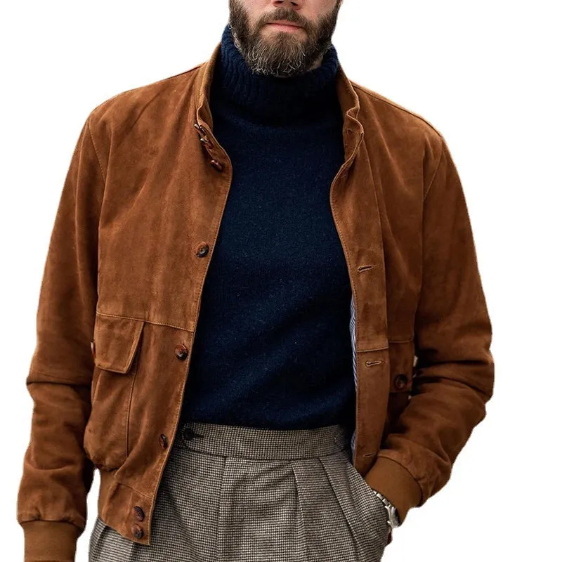 Men's Autumn Solid Color Casual Outdoor Coat