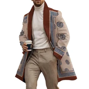 Men's Casual Printed Cardigan Coat 76281370L