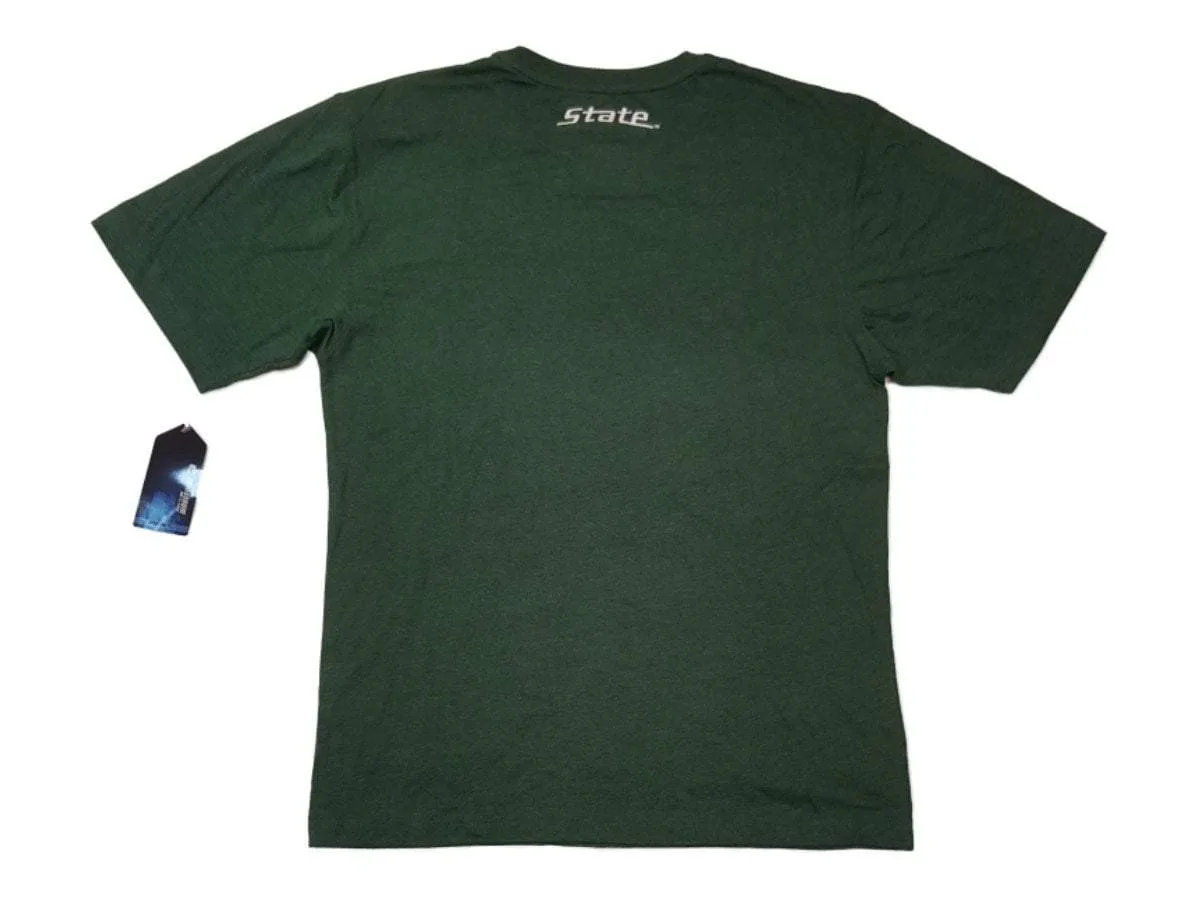 Michigan State Spartans Colosseum Green Short Sleeve Crew T-Shirt (L)