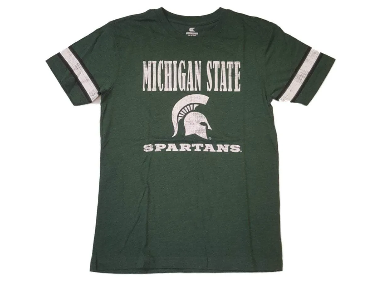 Michigan State Spartans Colosseum YOUTH Boy's Green SS T-Shirt 16-18 (L)