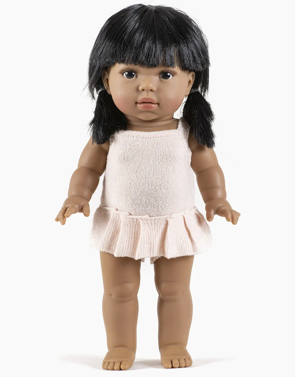 Minikane doll clothes Orléane Knitted Romper | Pink baby
