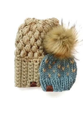 Mommy   Me | Puff Stitch Slouch   Happe Heart | Peanut