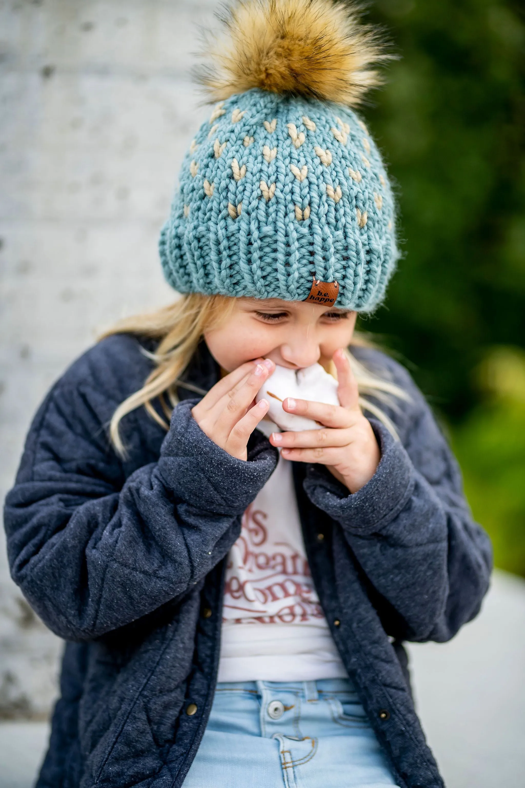 Mommy   Me | Puff Stitch Slouch   Happe Heart | Peanut