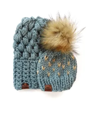 Mommy   Me | Puff Stitch Slouch   Happe Heart | Succulent