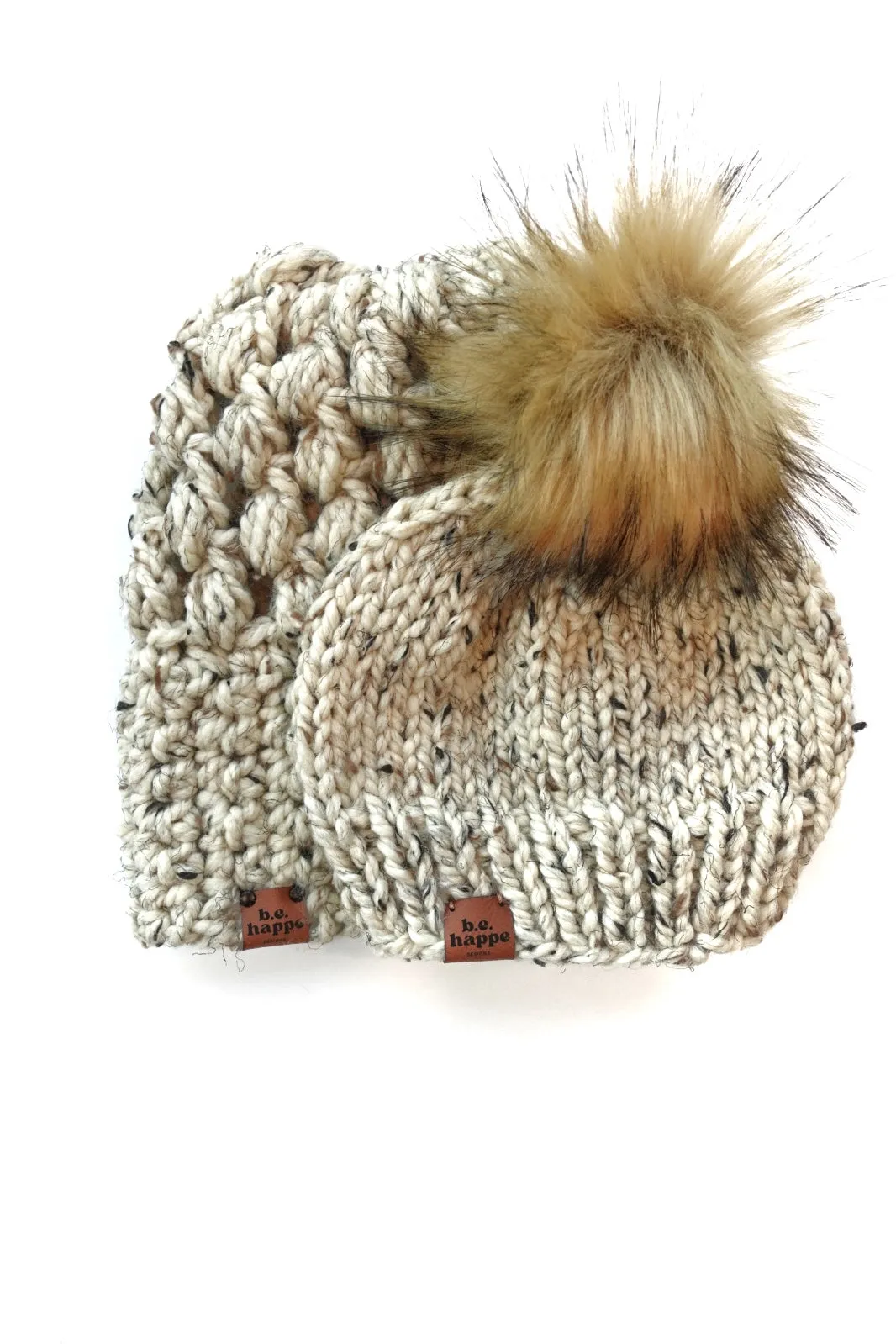 Mommy   Me | Puff Stitch Slouch   Solid | Oatmeal
