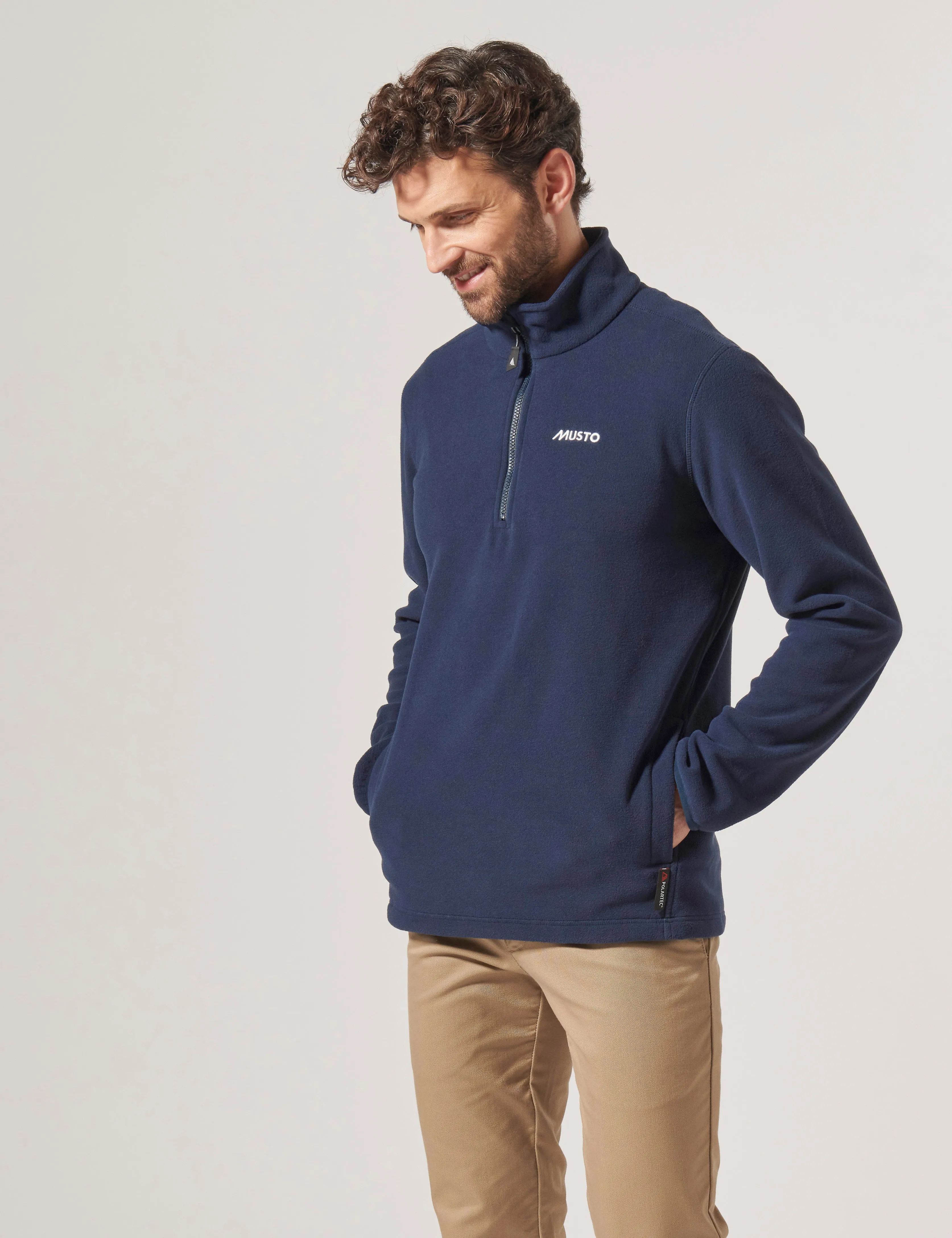 Musto Snug 2.0 Mens Polartec 1/4 Zip Fleece  - Navy