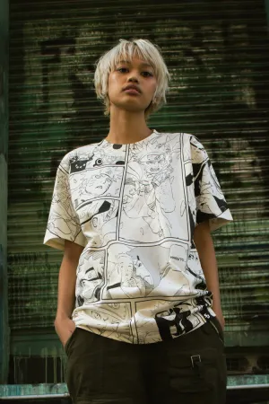 Naruto Manga Panel AOP Tee - Natural