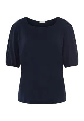 Natural Shirt Organic Cotton Square Neck Top | Deep Navy 78807-1610