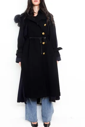 Navy long Parka RRP £700