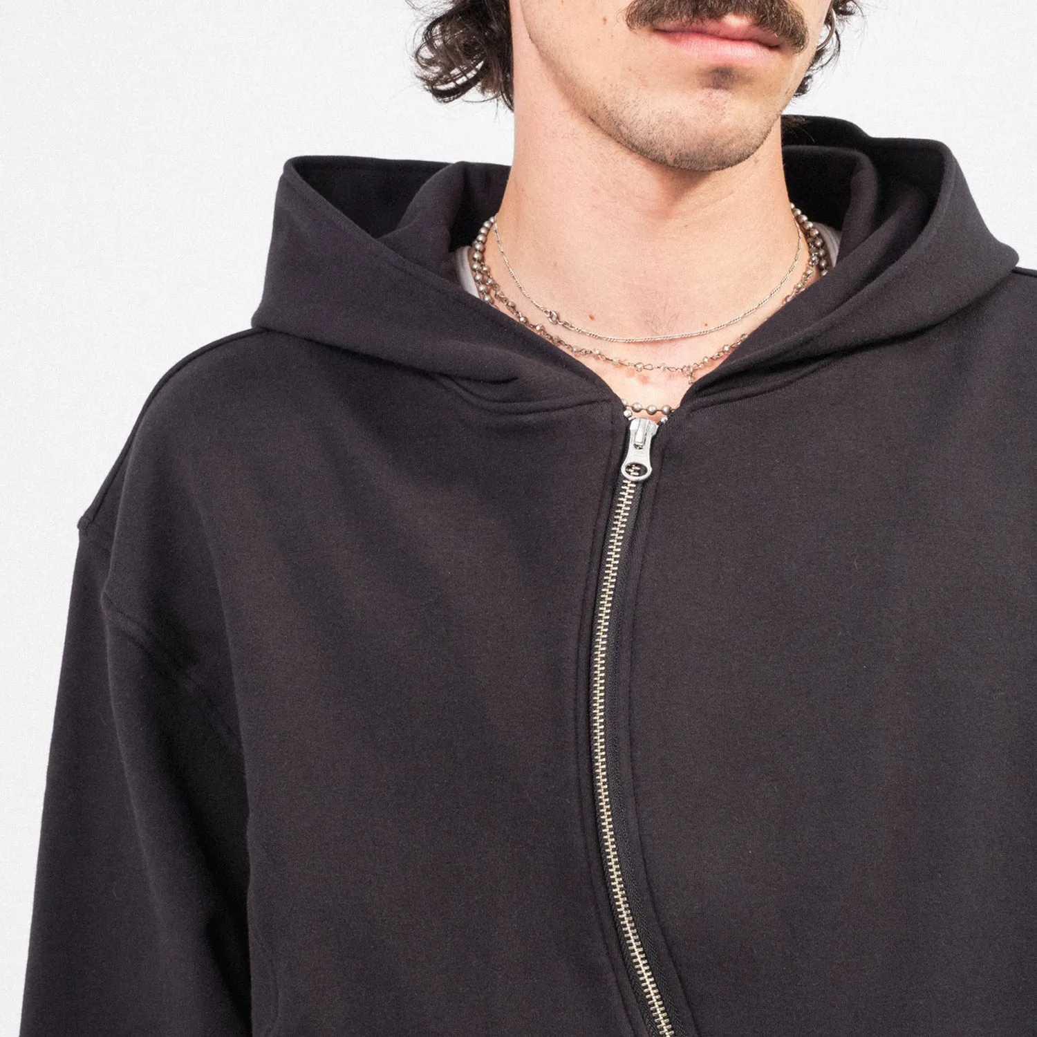 [NICK GEAR] WAVE ZIP PARKA _ BLACK