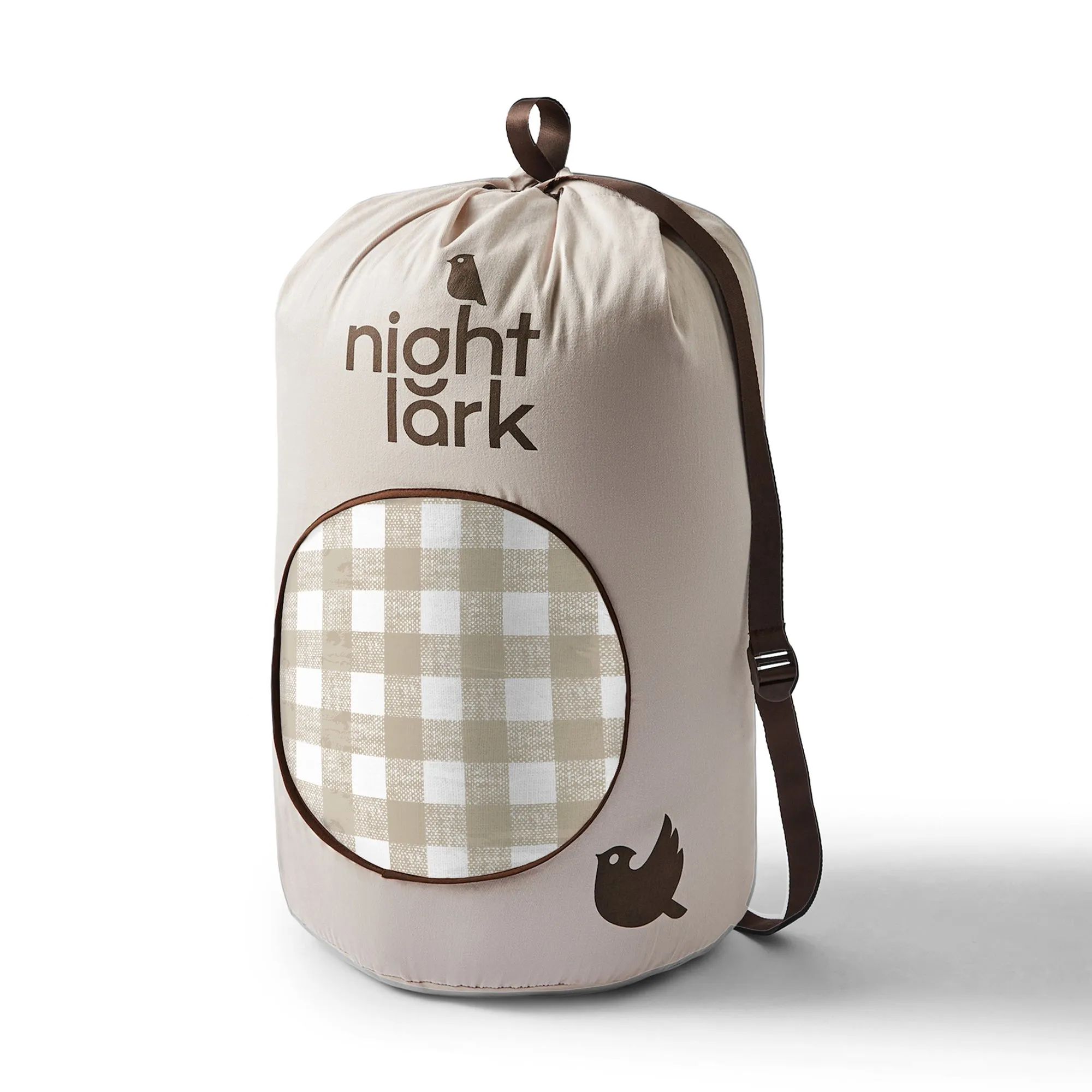 Night Lark® Gingham Print Coverless Duvet
