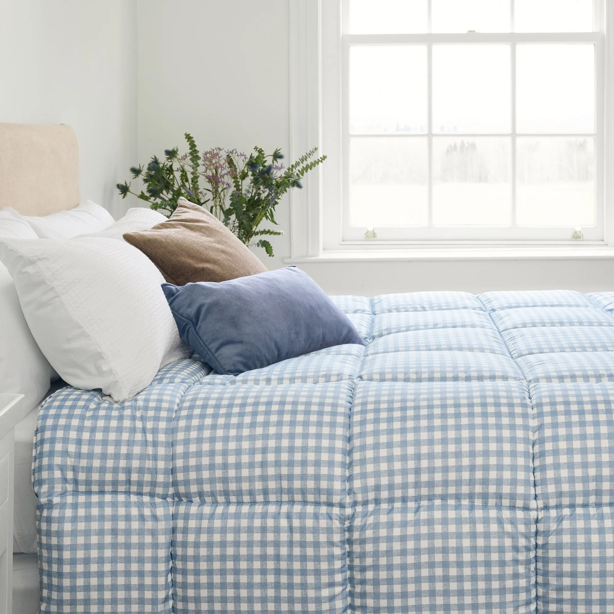 Night Lark® Gingham Print Coverless Duvet