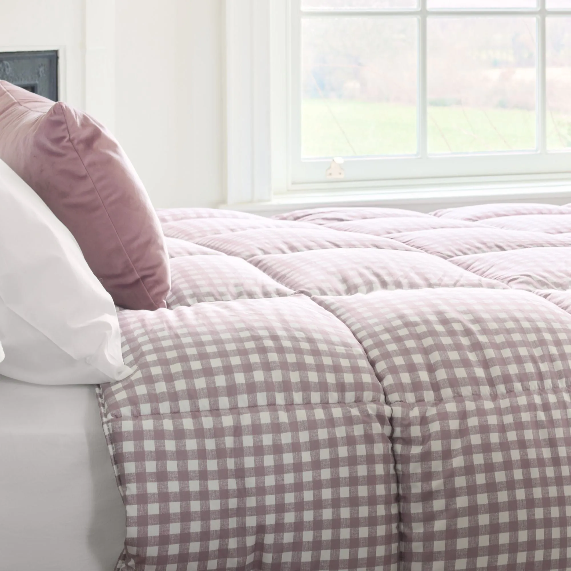 Night Lark® Gingham Print Coverless Duvet