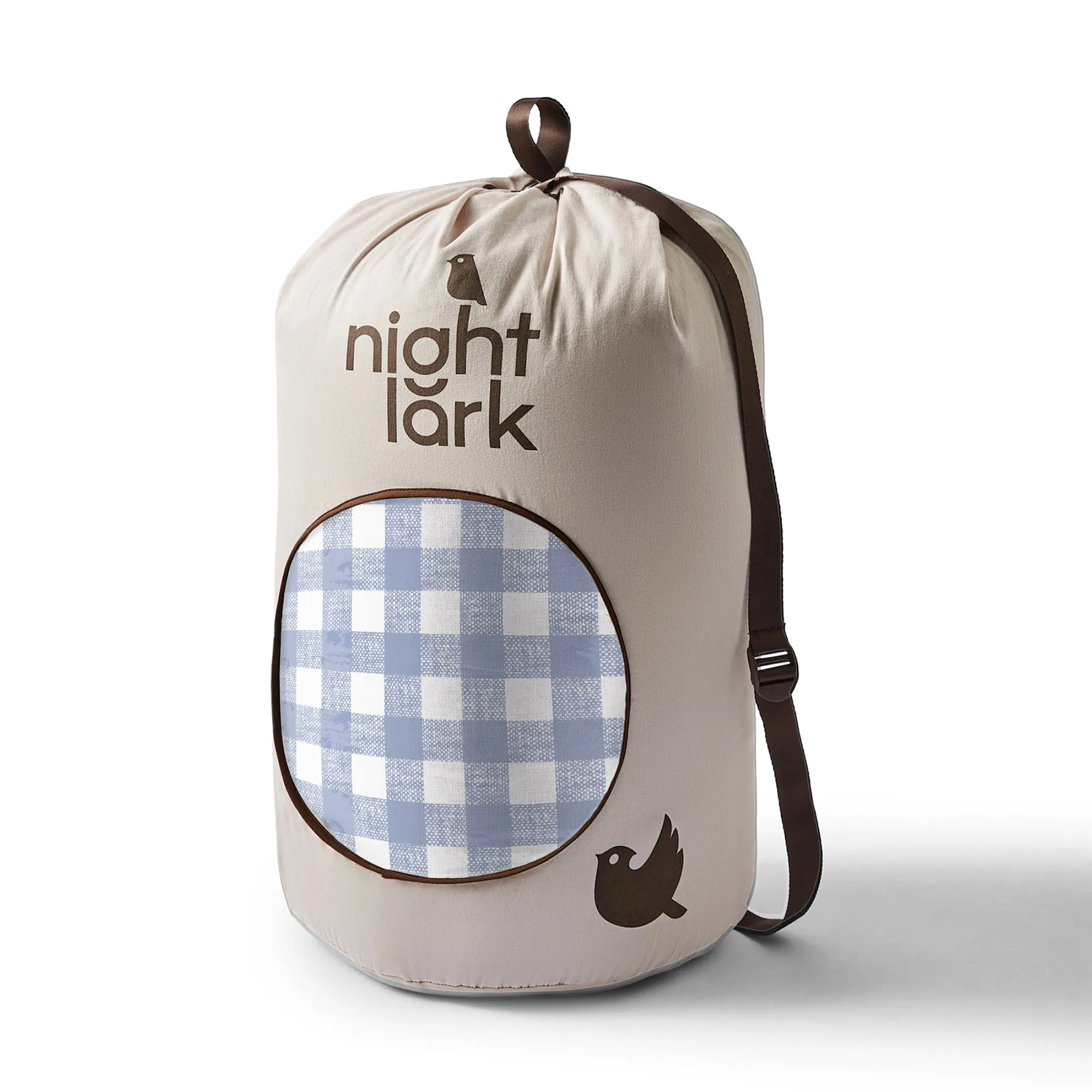 Night Lark® Gingham Print Coverless Duvet