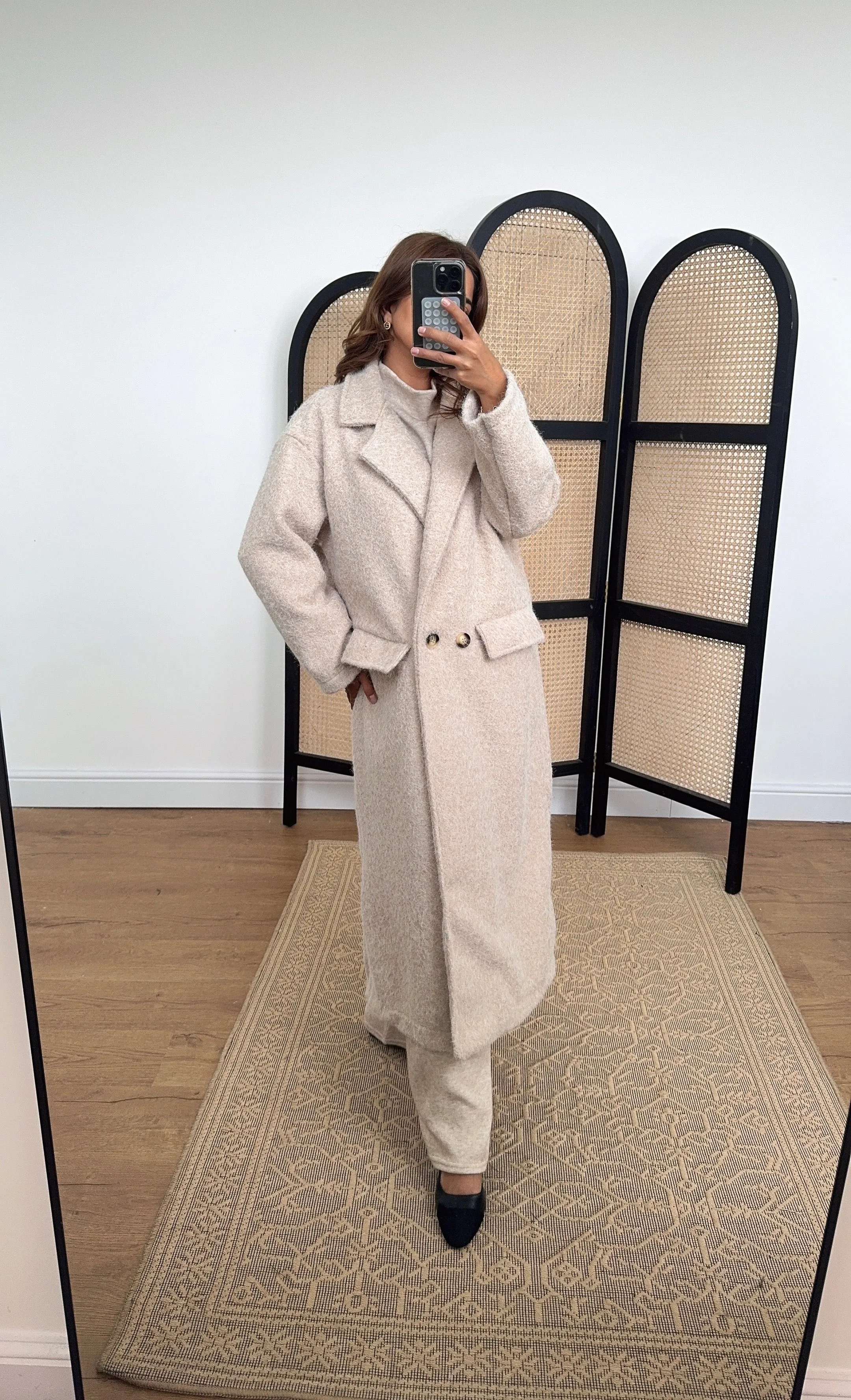 Nina coat in cream
