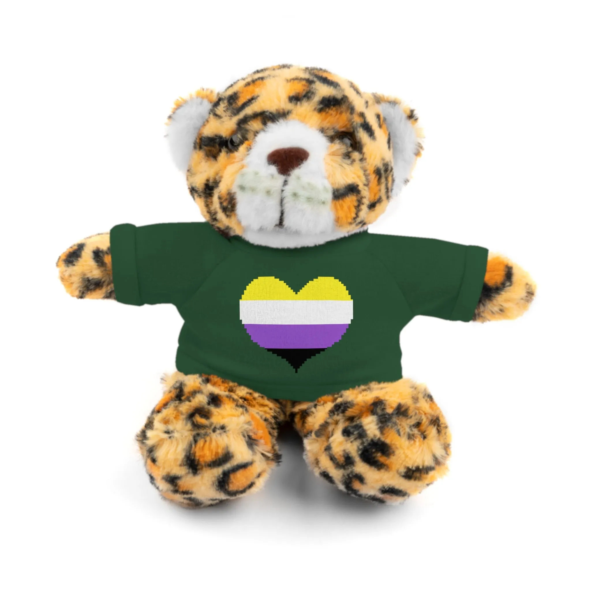 Non-Binary Heart Stuffed Animals