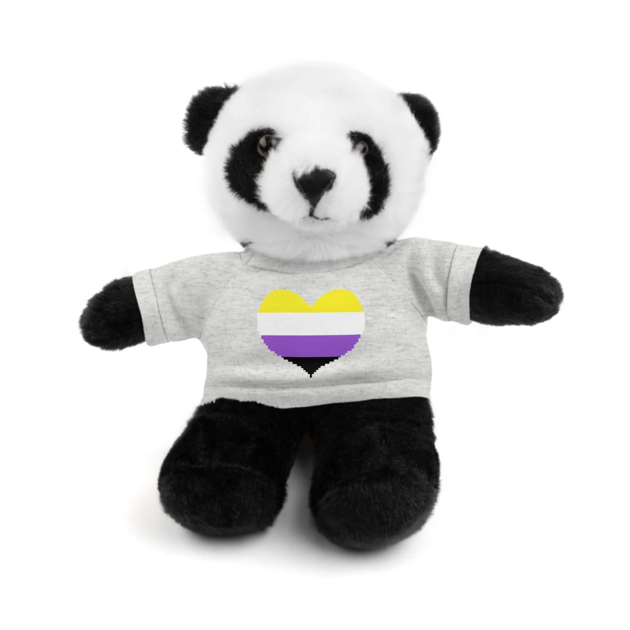 Non-Binary Heart Stuffed Animals