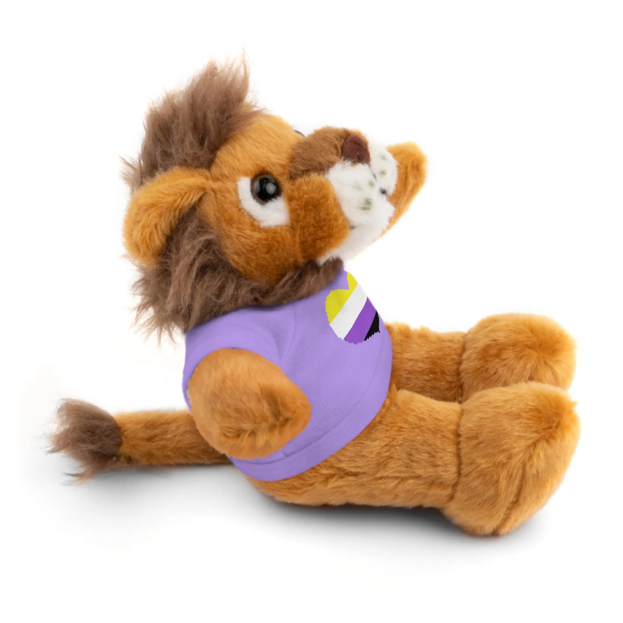 Non-Binary Heart Stuffed Animals