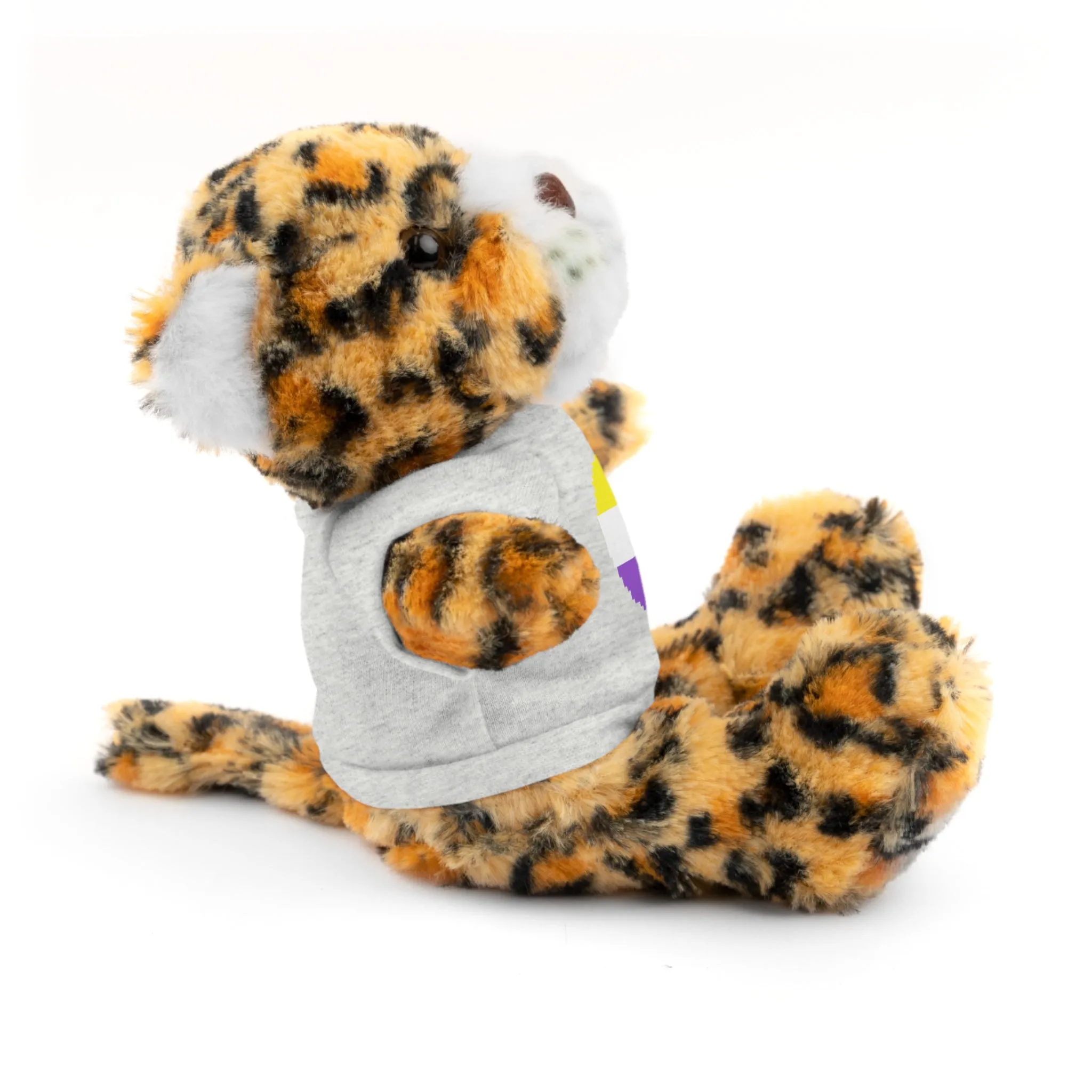 Non-Binary Heart Stuffed Animals