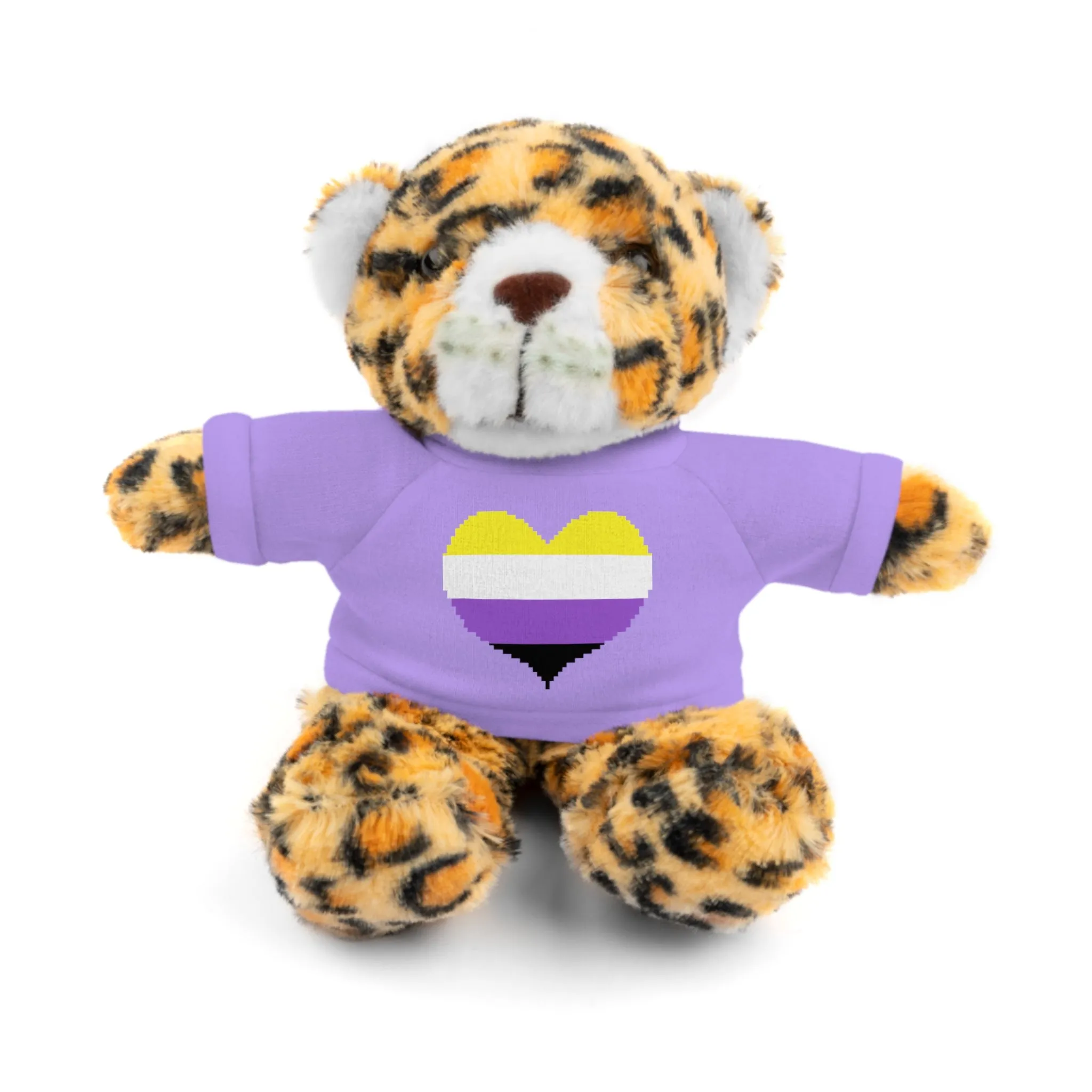 Non-Binary Heart Stuffed Animals