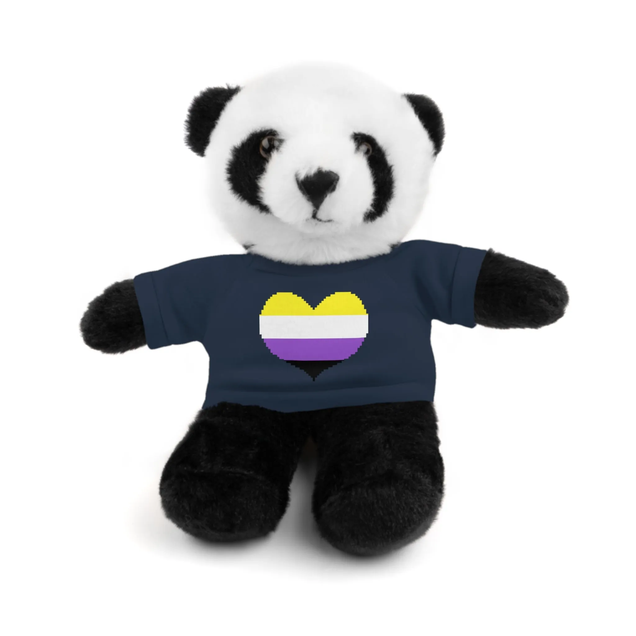 Non-Binary Heart Stuffed Animals
