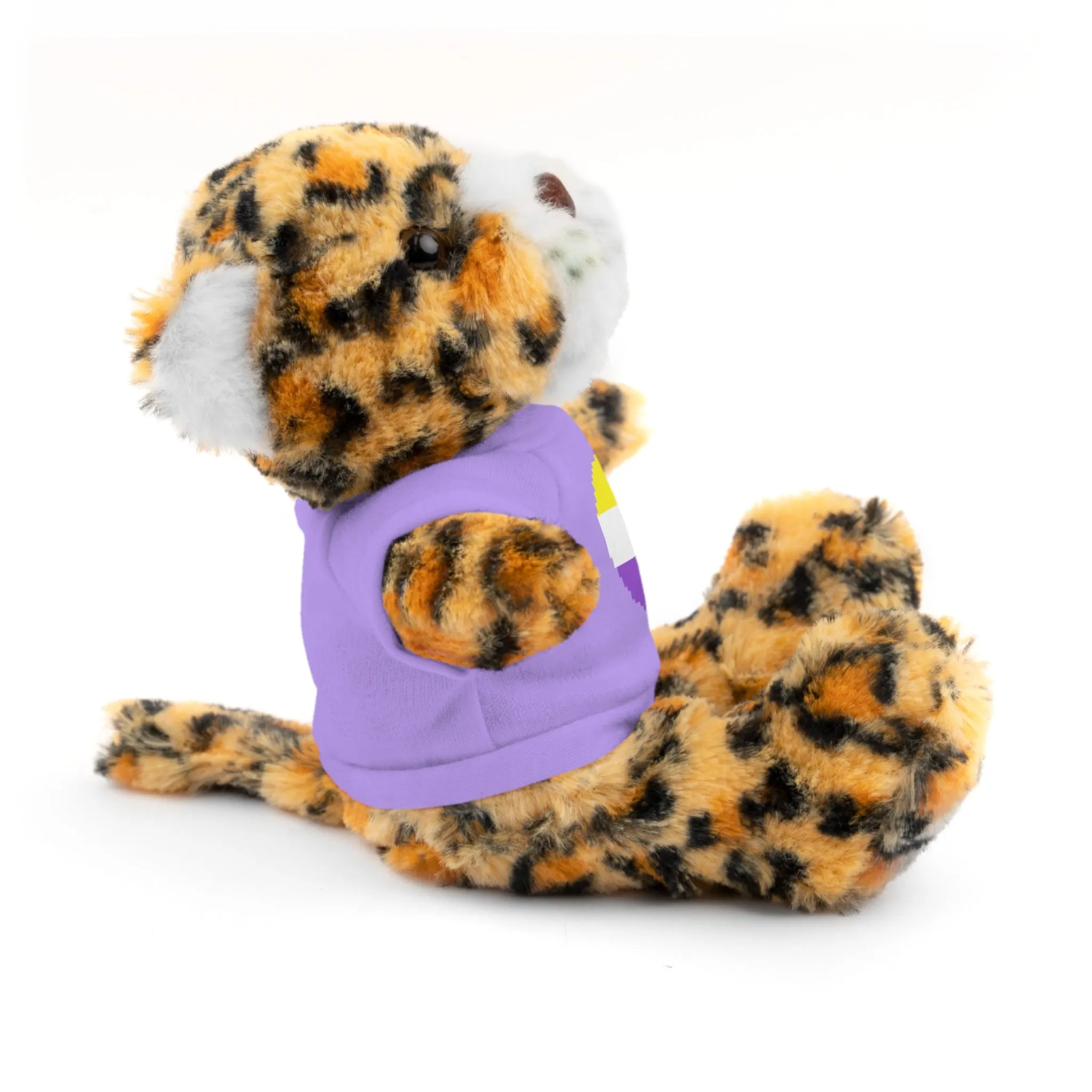 Non-Binary Heart Stuffed Animals