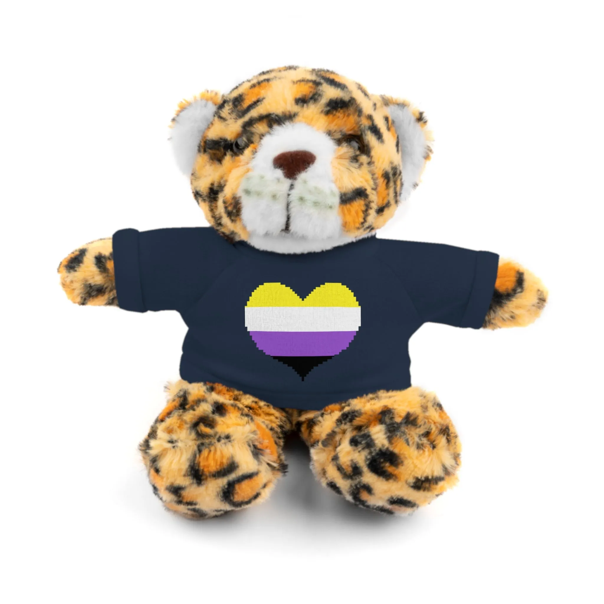 Non-Binary Heart Stuffed Animals