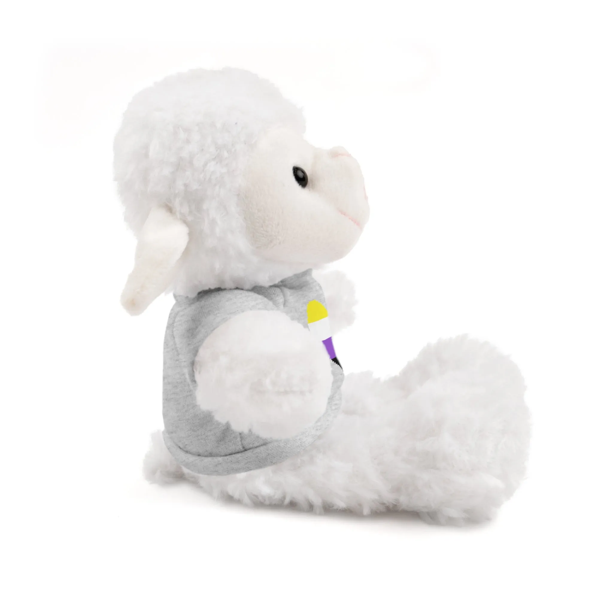 Non-Binary Heart Stuffed Animals