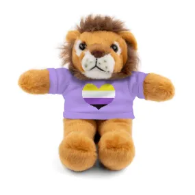 Non-Binary Heart Stuffed Animals