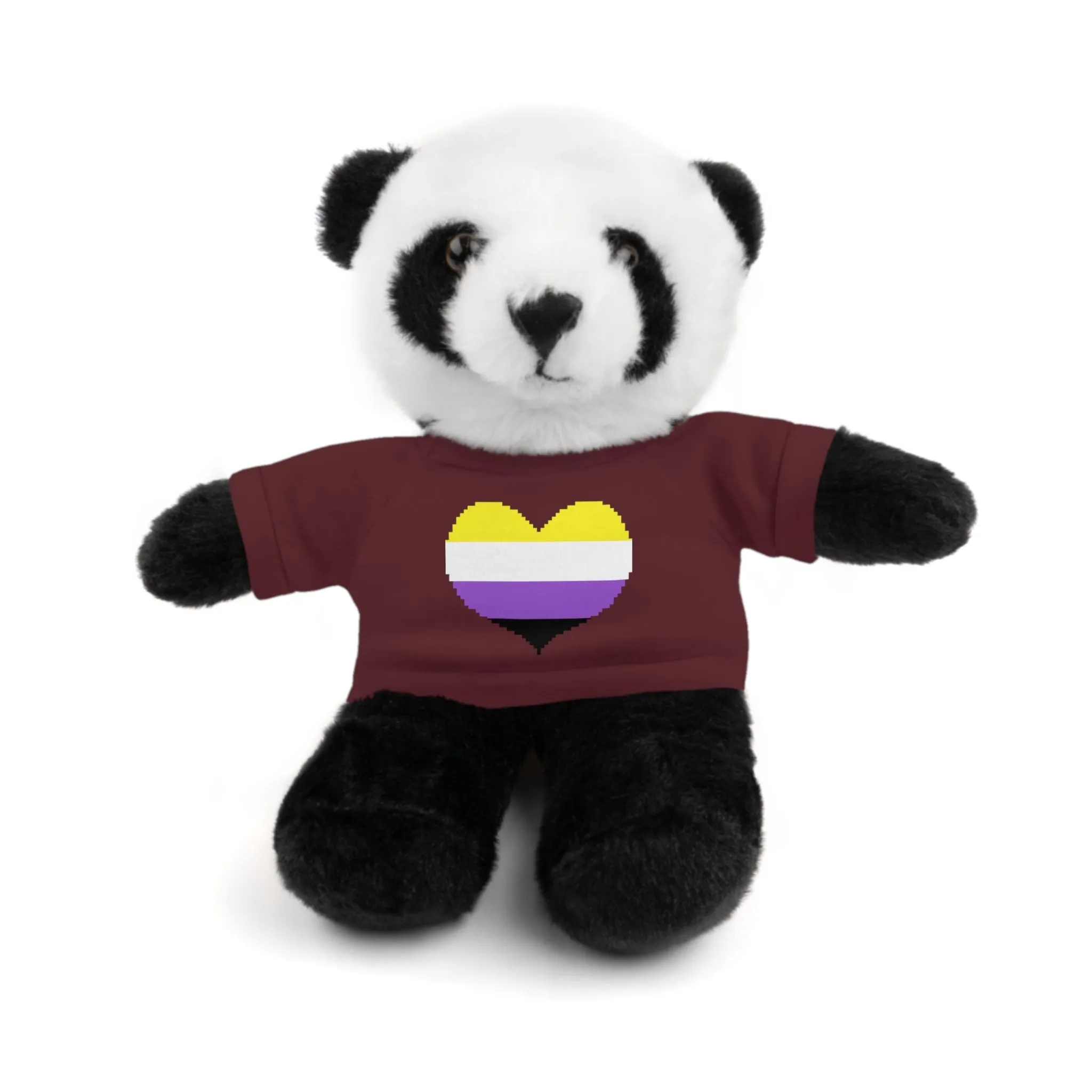 Non-Binary Heart Stuffed Animals