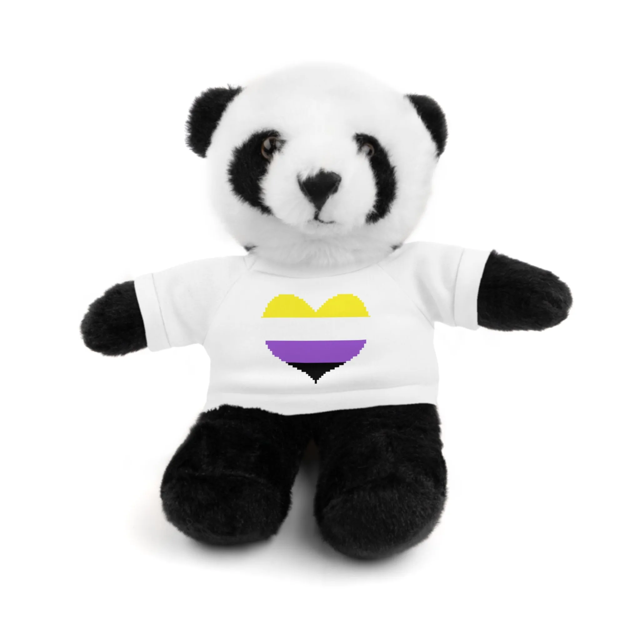 Non-Binary Heart Stuffed Animals