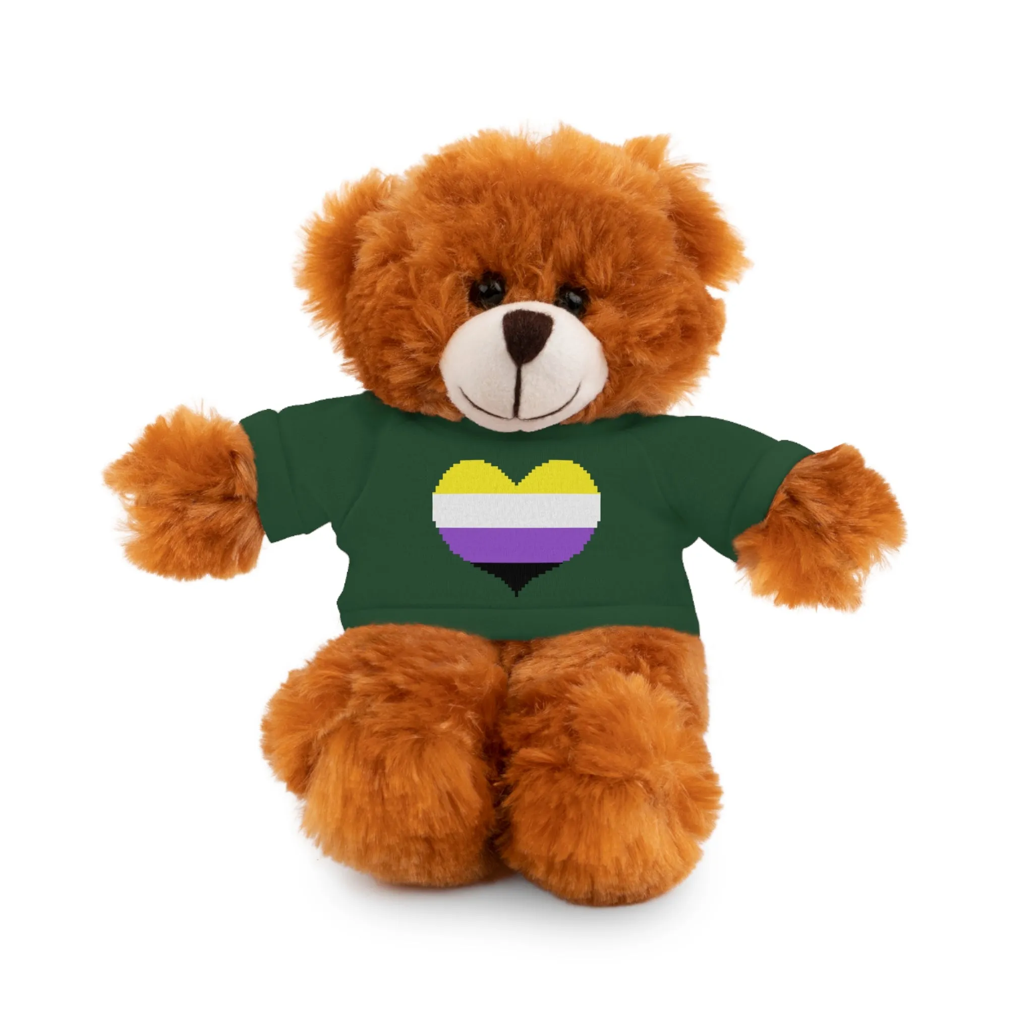 Non-Binary Heart Stuffed Animals