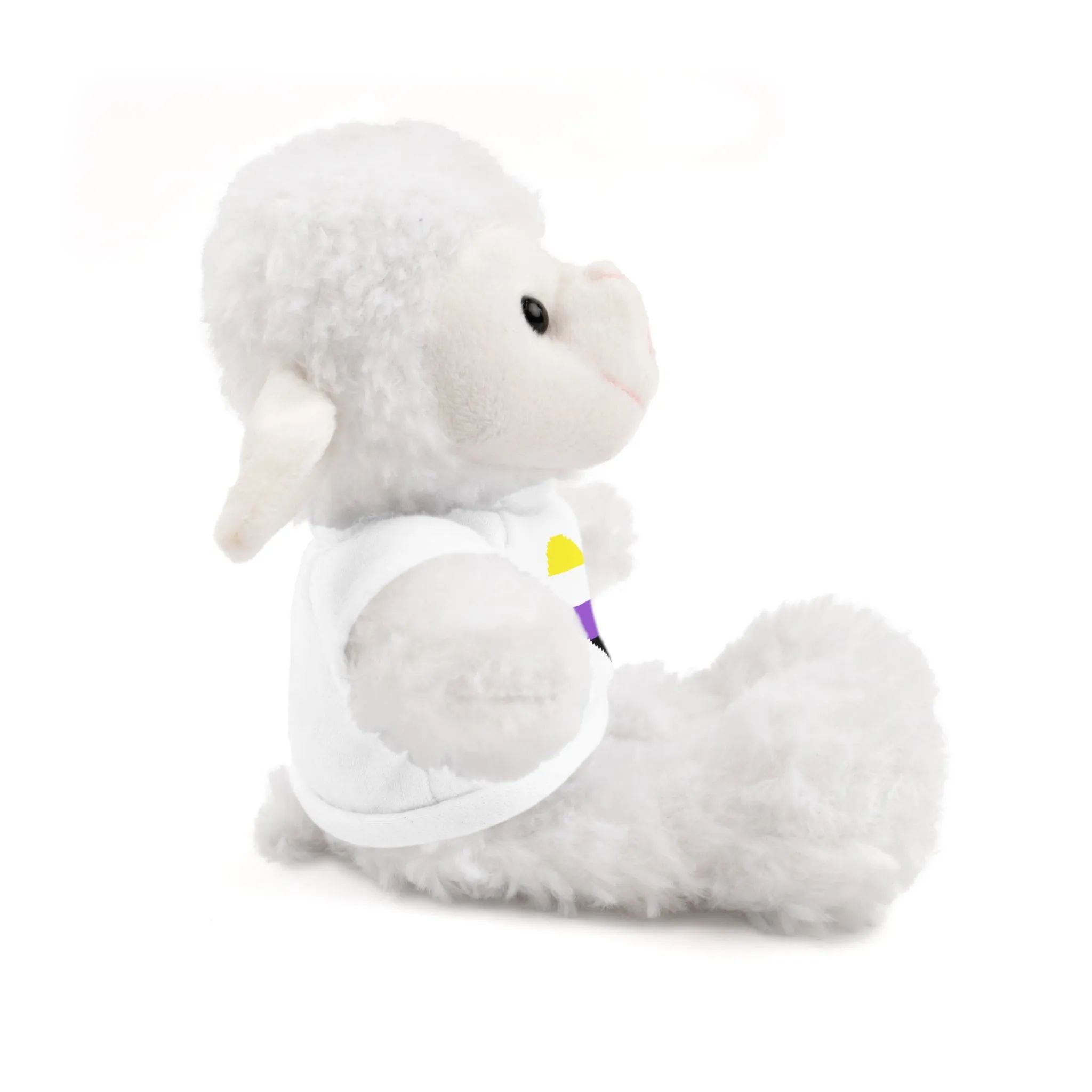Non-Binary Heart Stuffed Animals