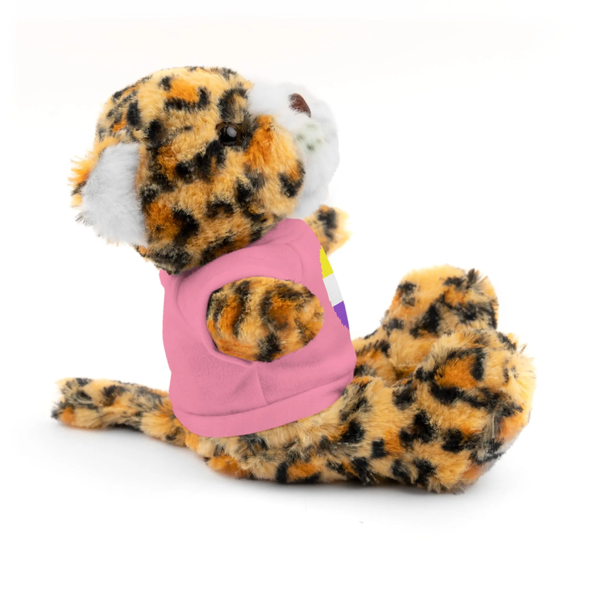 Non-Binary Heart Stuffed Animals