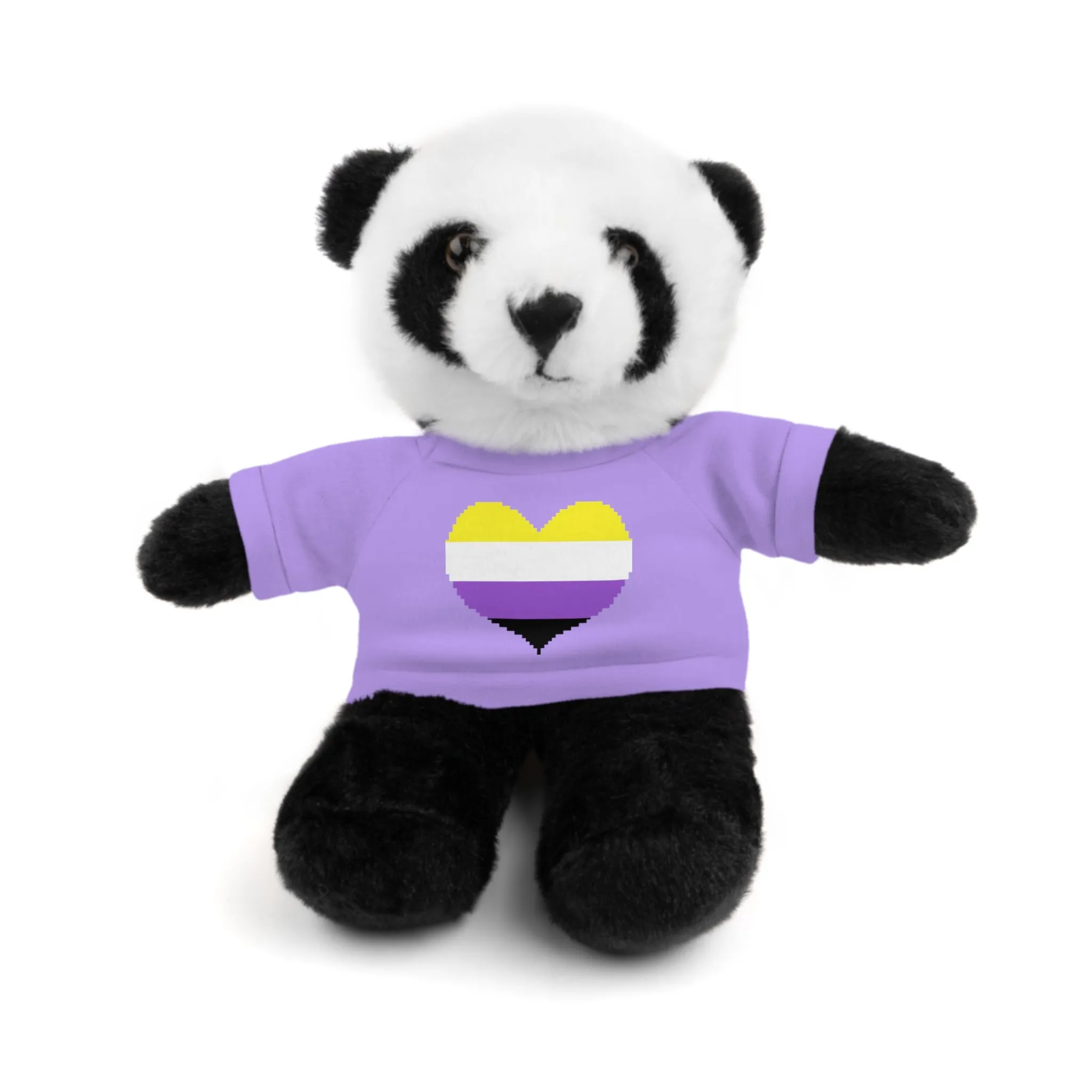 Non-Binary Heart Stuffed Animals
