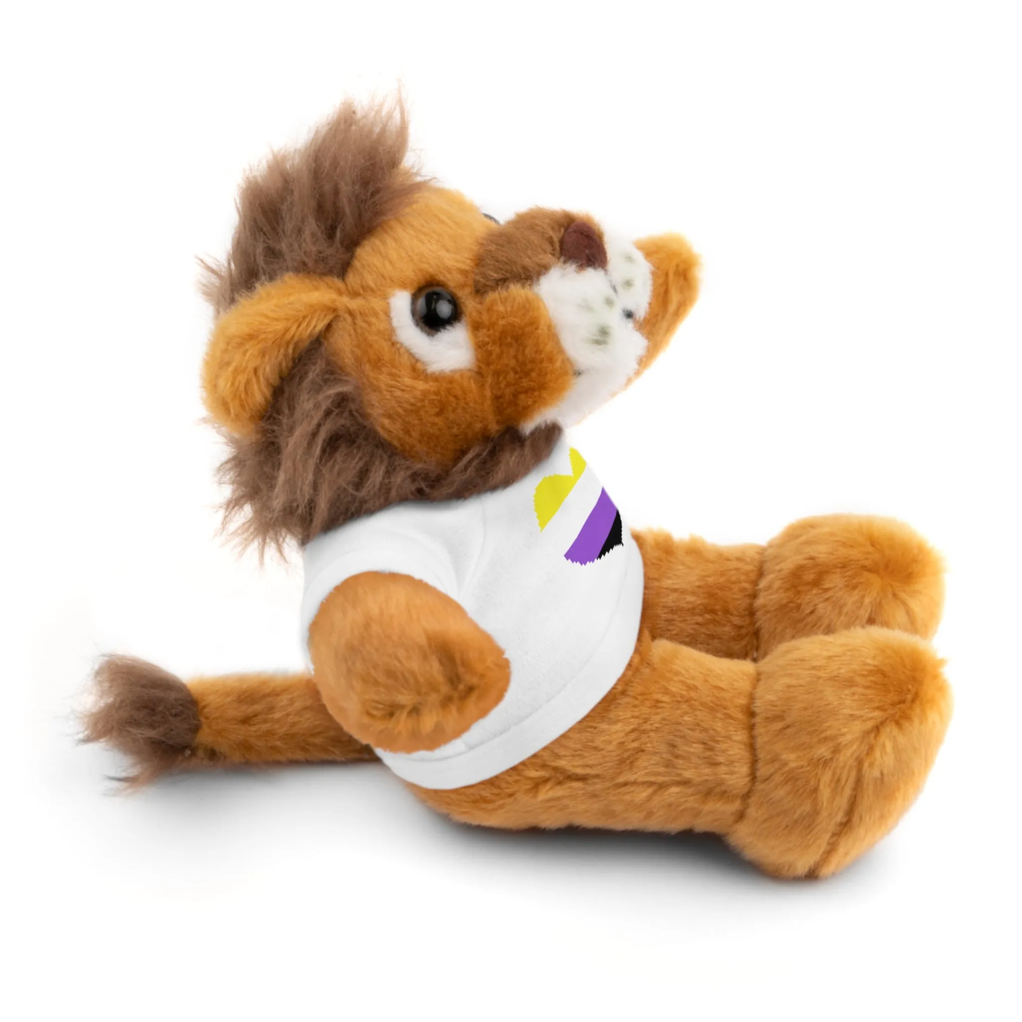 Non-Binary Heart Stuffed Animals