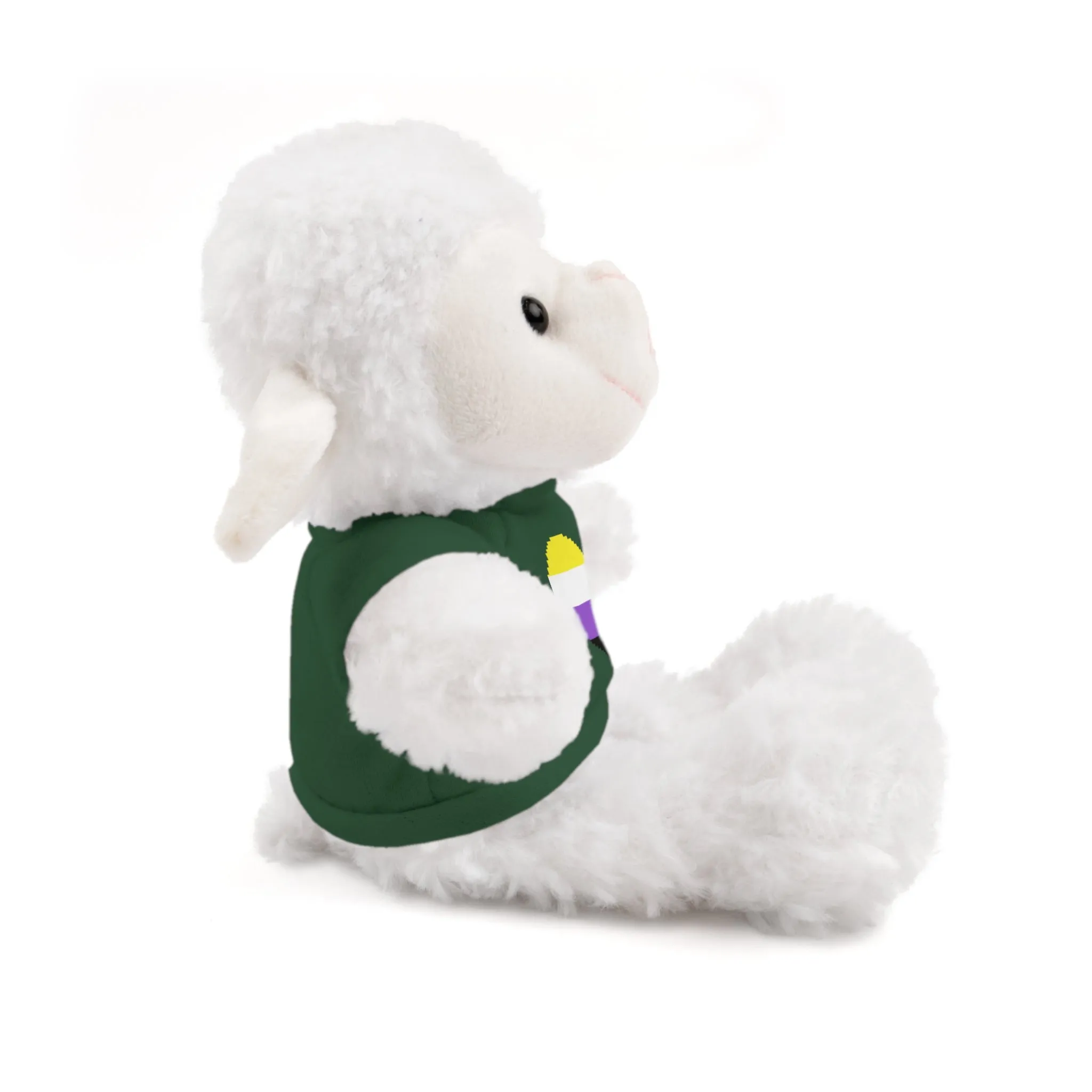 Non-Binary Heart Stuffed Animals